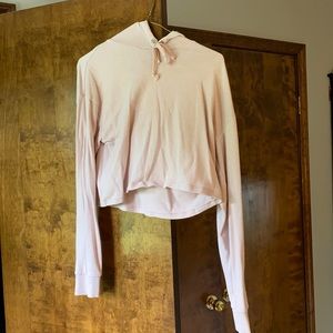 Pink Cropped Sweatshirt